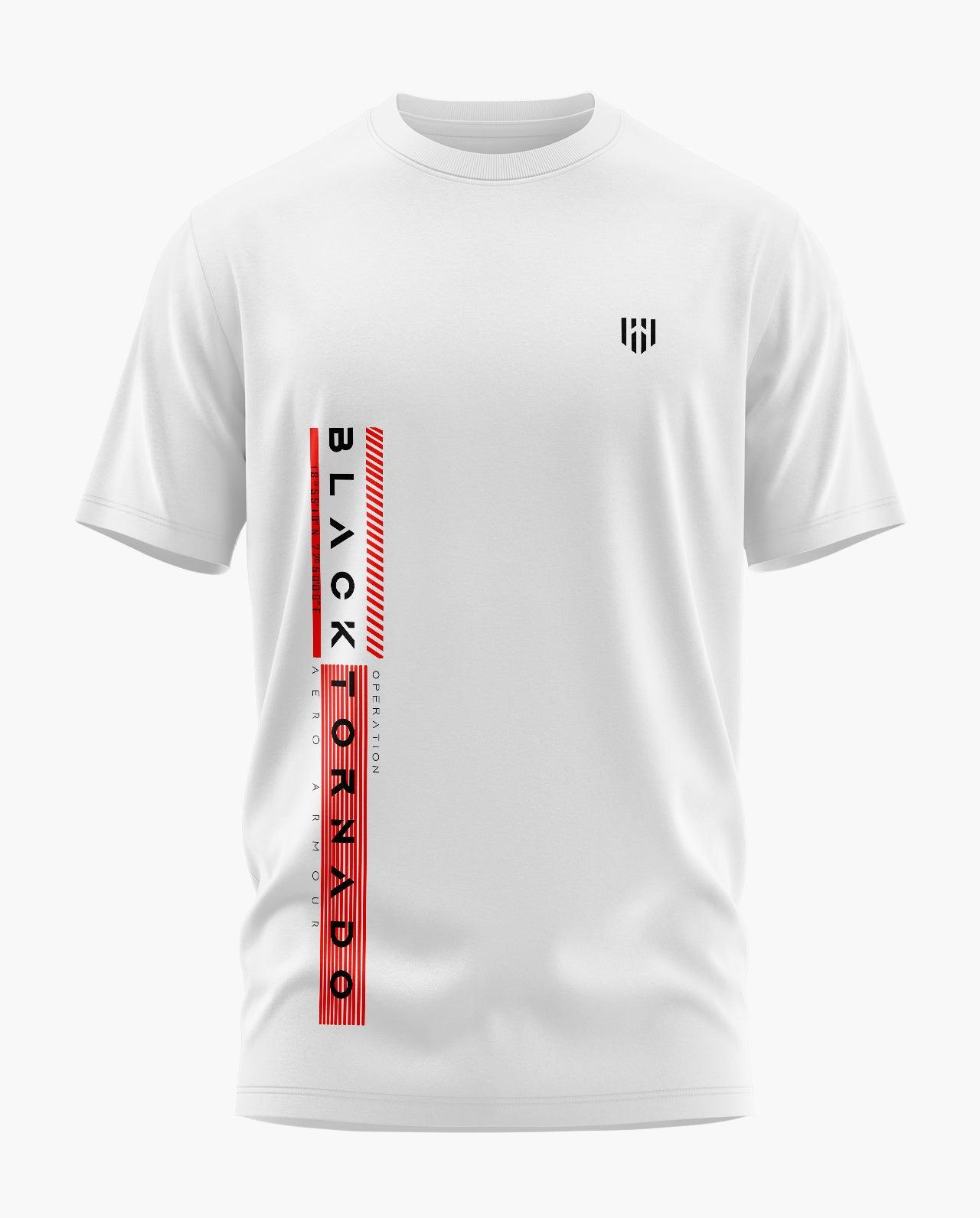 Black Tornado Typo T-Shirt