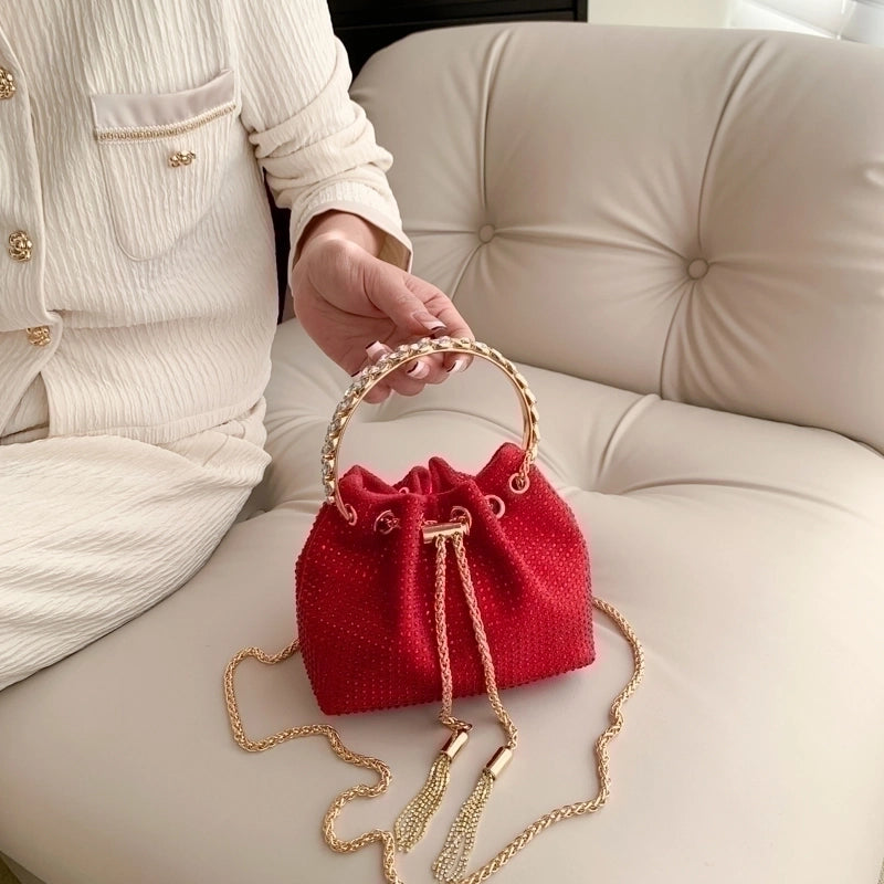 Women's All Seasons Rhinestone Classic Style Evening Bag