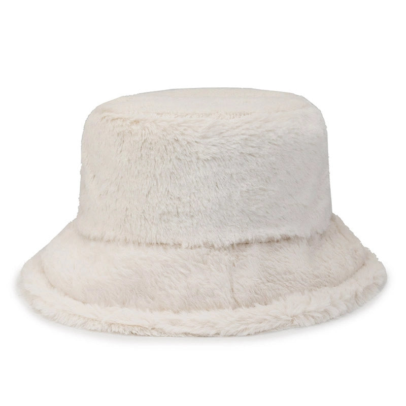 Autumn And Winter New Pure Color Fisherman Hat Female Warm Couple Classic Outdoor Fashion Trendy Basin Hat Female Factory