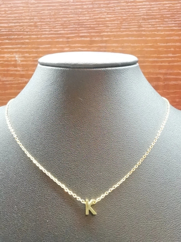 Minimalist Letter Stainless Steel Carving Necklace