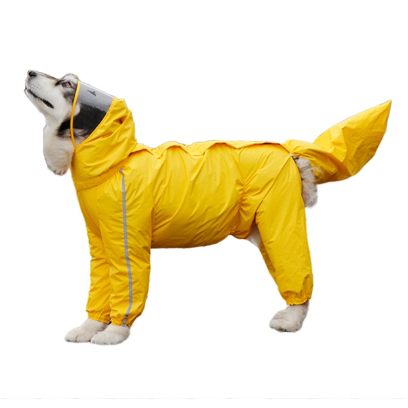Pet It All-inclusive Four-legged Big Dog Raincoat Golden Retriever Labrador Large Dog Dog Clothes Pet Supplies