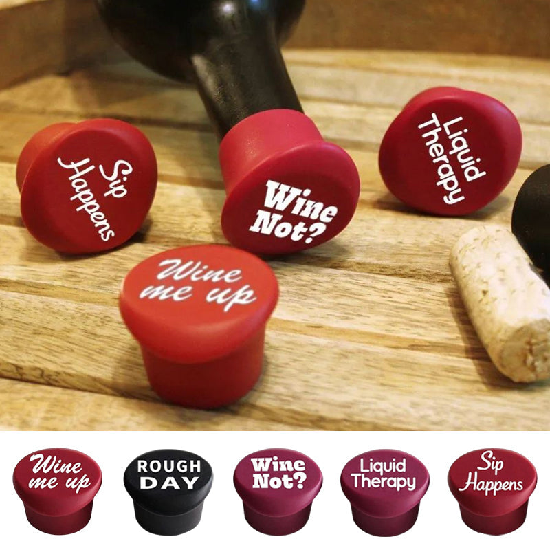 Funny Wine Stoppers (5 PCS)