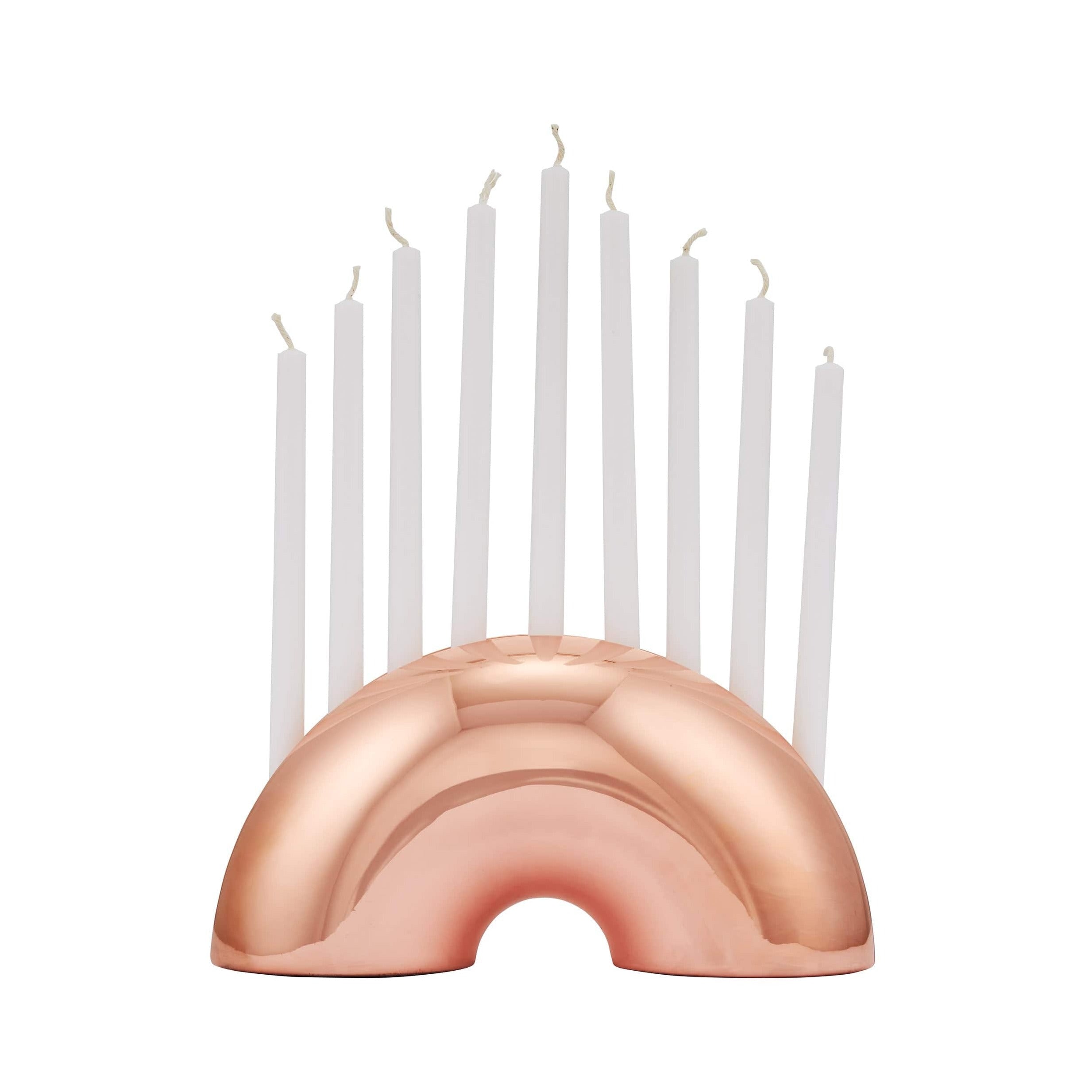 Nosh Menorah - Rose Gold