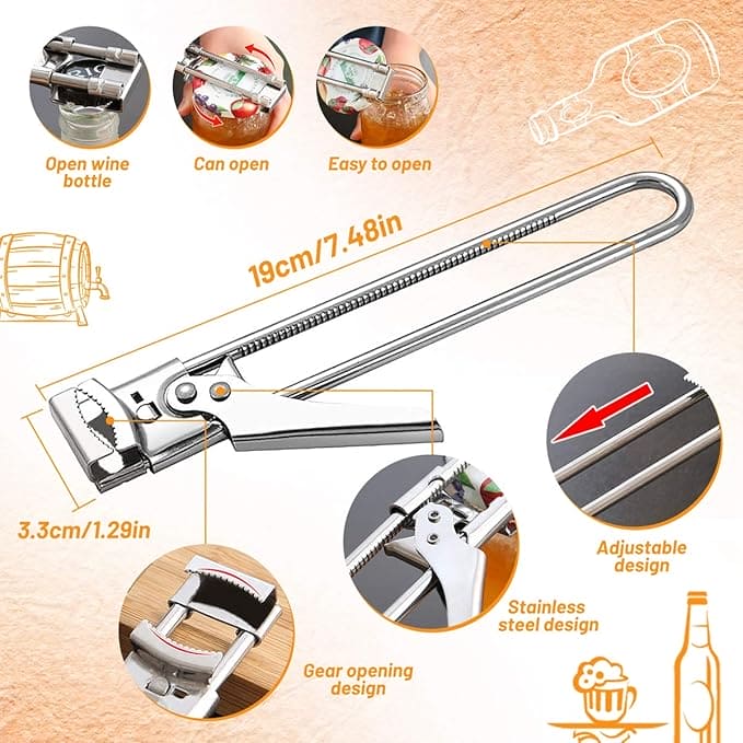 ADJUSTABLE JAR & BOTTLE OPENER