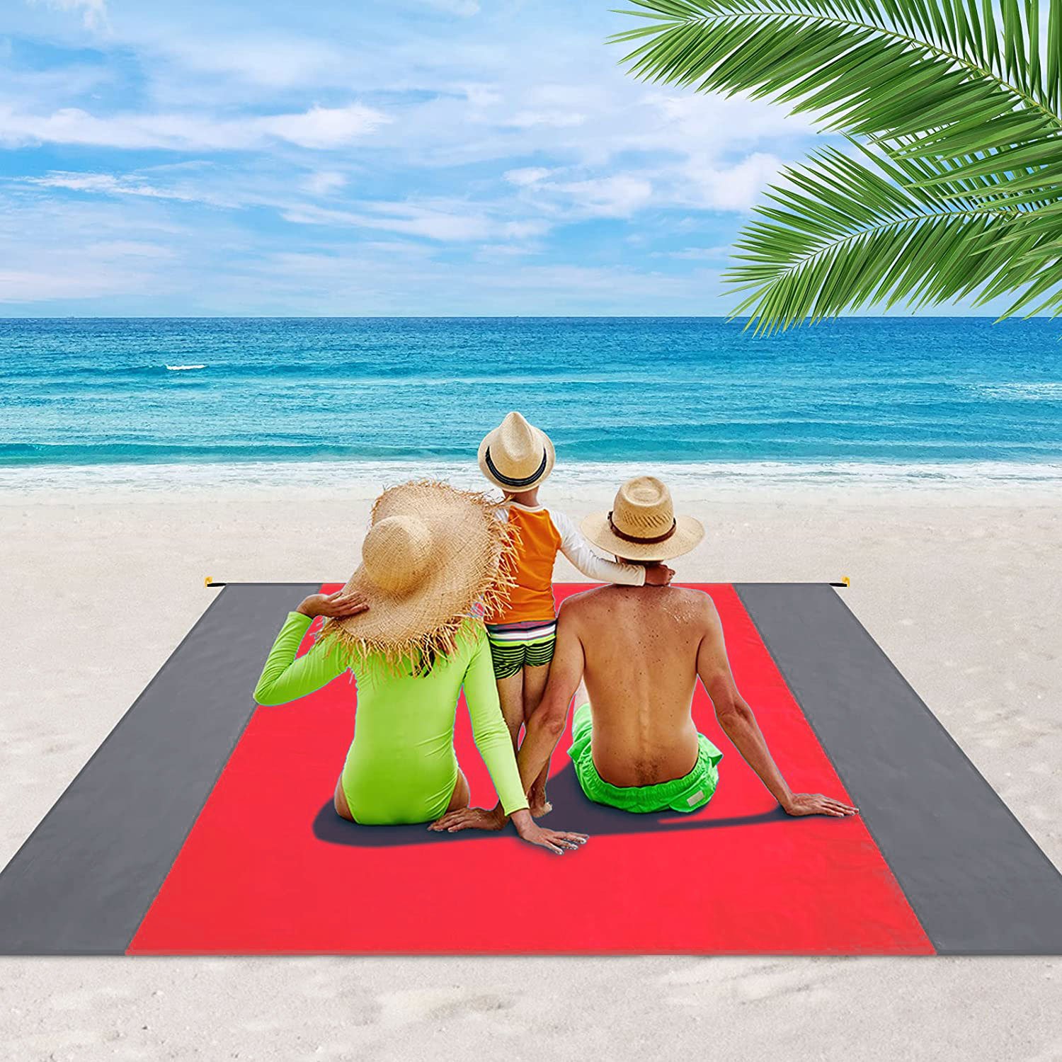 🔥Hot Sale 49% OFF🤽‍♂️Sandproof Beach Blanket Lightweight👨‍👩‍👧‍👦Buy 2 Get 10% OFF