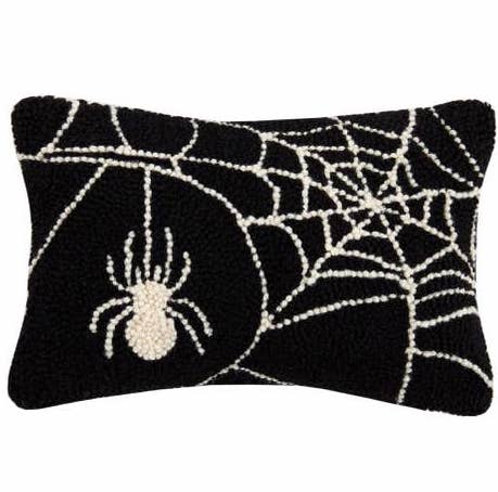 Spider Web Hooked Pillow