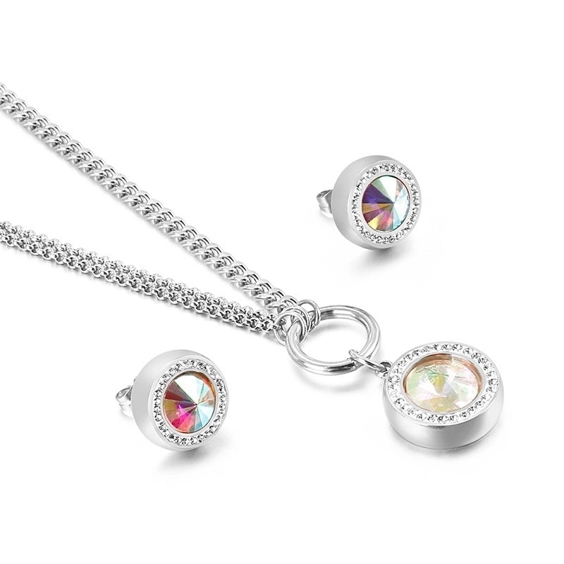 Titanium Steel 18K Gold Plated Fashion Plating Heart Titanium Steel