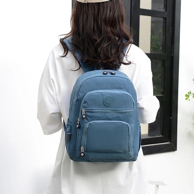 Waterproof 18 Inch Solid Color Holiday Daily School Backpack