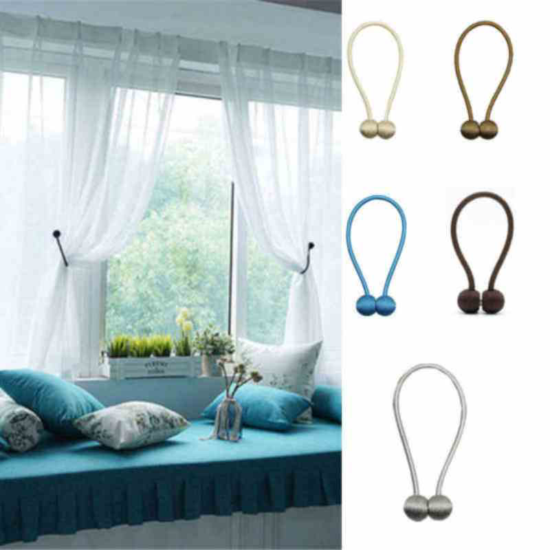 Magnetic Curtain Buckle Holder (2pc Pair)