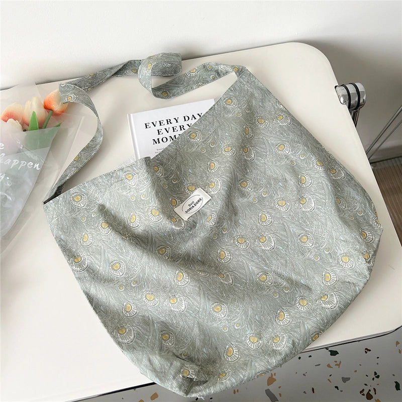 Women's Medium Polyester Floral Elegant Streetwear Square Open Underarm Bag