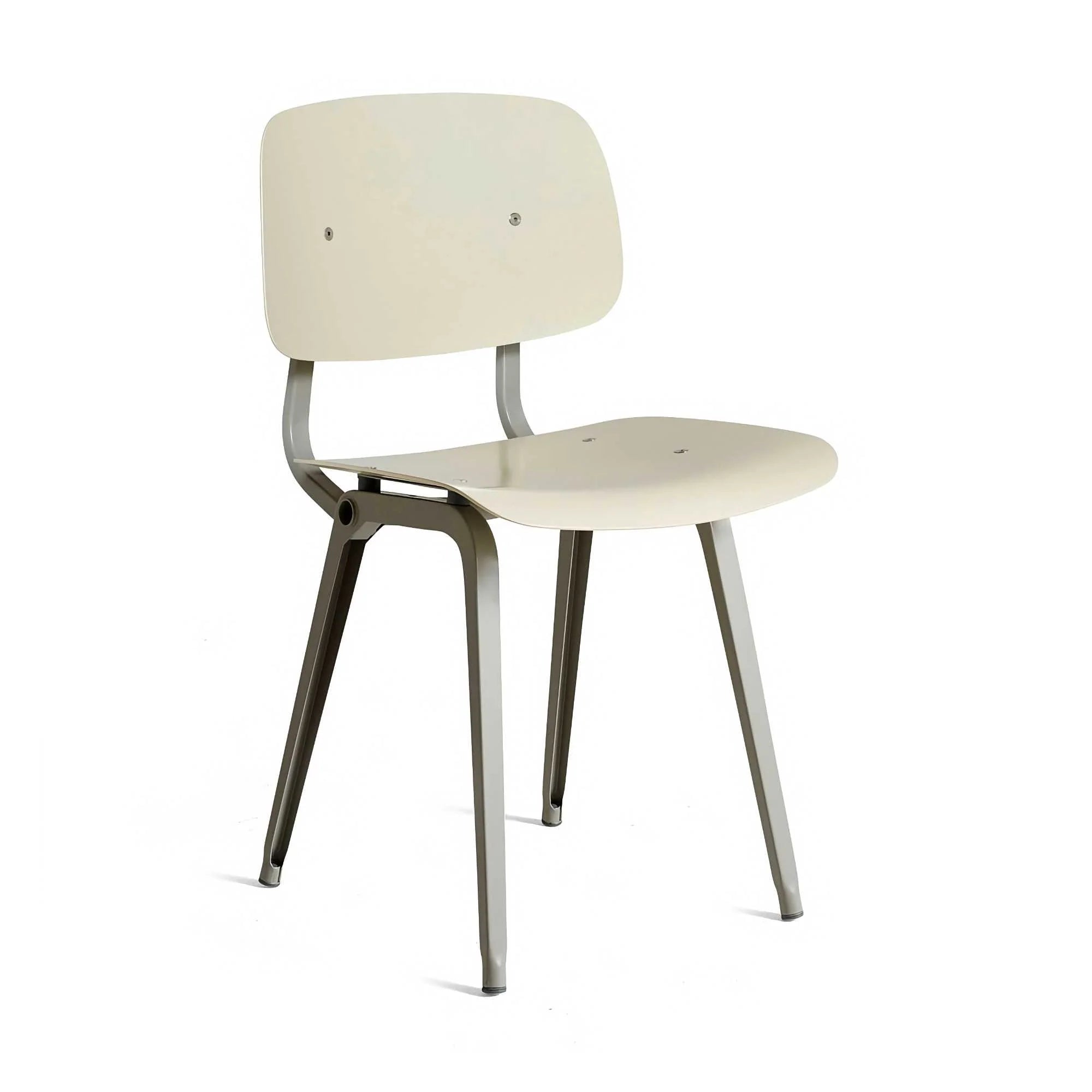 Revolt chair beige steel. Rice