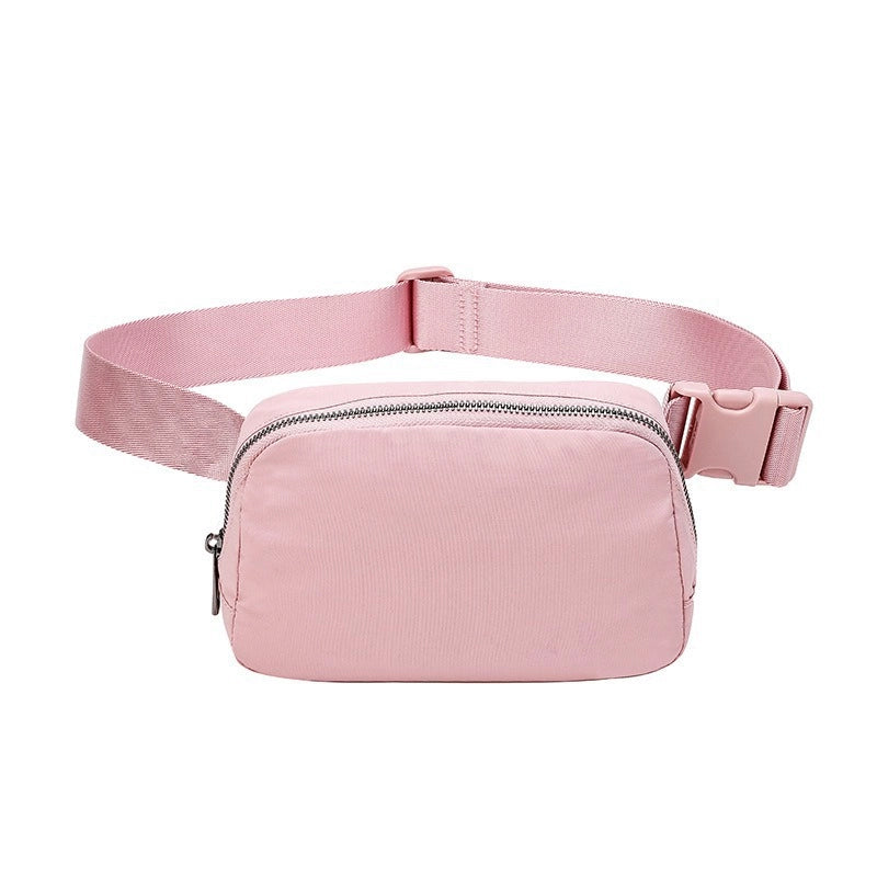 Unisex Medium Nylon Leopard Streetwear Square Zipper Fanny Pack