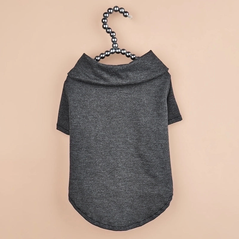 Minimalist Polyester Solid Color Pet Clothing