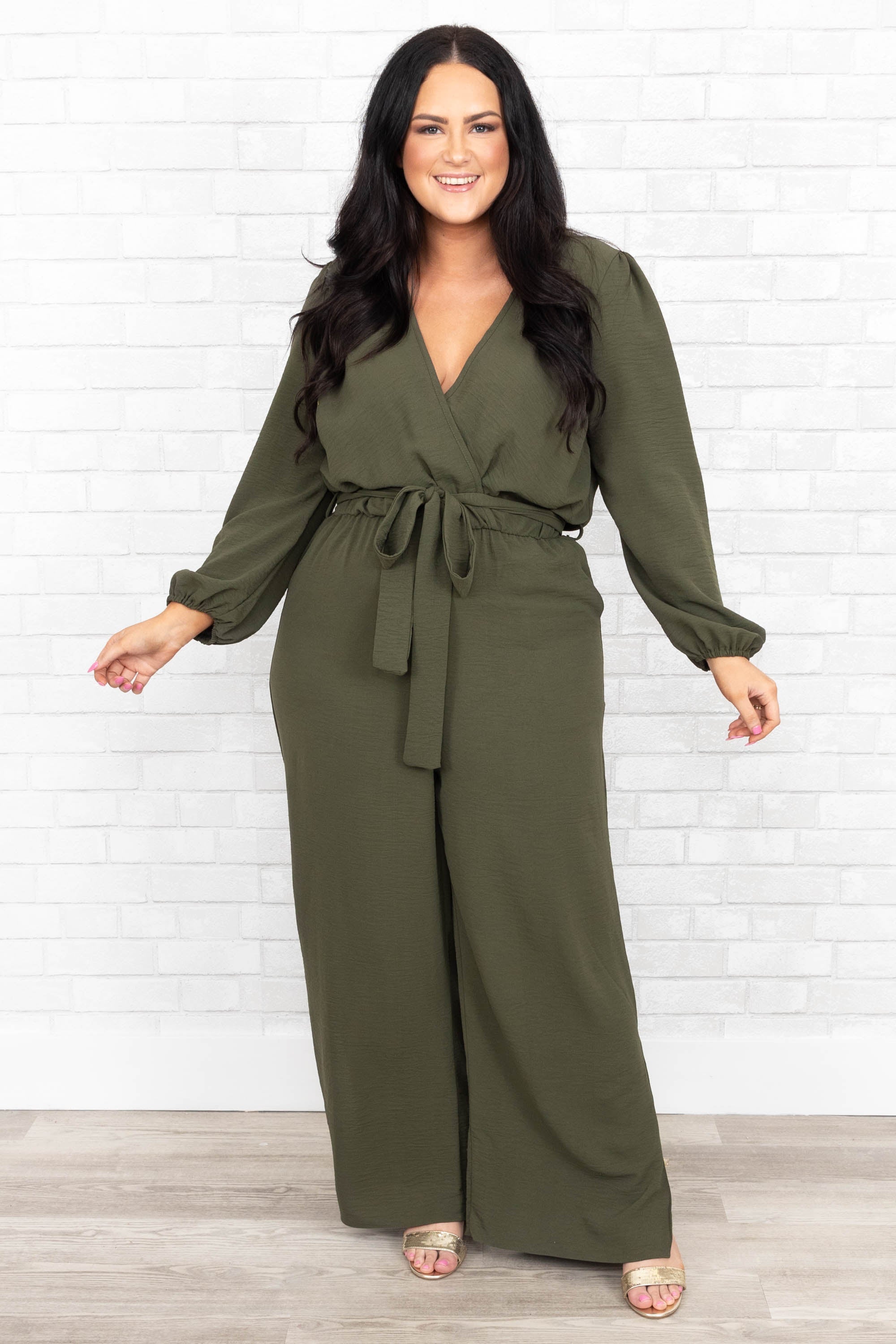 Ruin The Friendship Jumpsuit. Olive