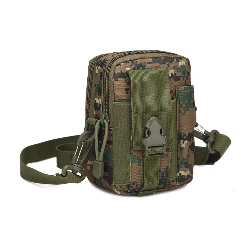 Men's Sports Solid Color Camouflage Oxford Cloth Running Waist Bags