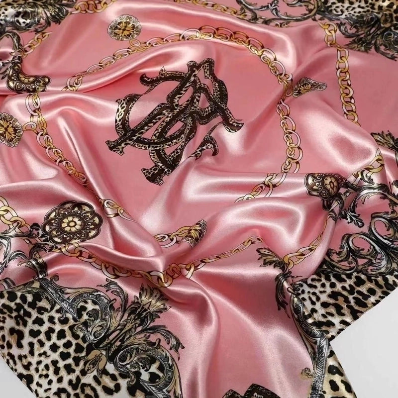 Spring Artificial Silk Women's Satin Scarf Printed All-matching Scarf 90 Large Kerchief Mother's Day Gift