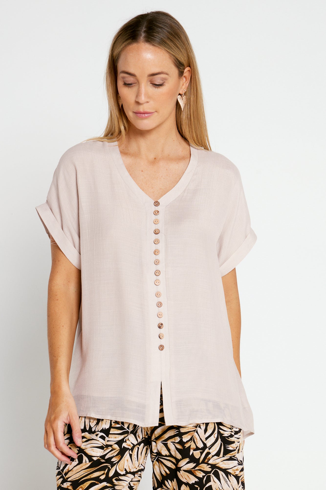 Gemma Top - Pink Beige