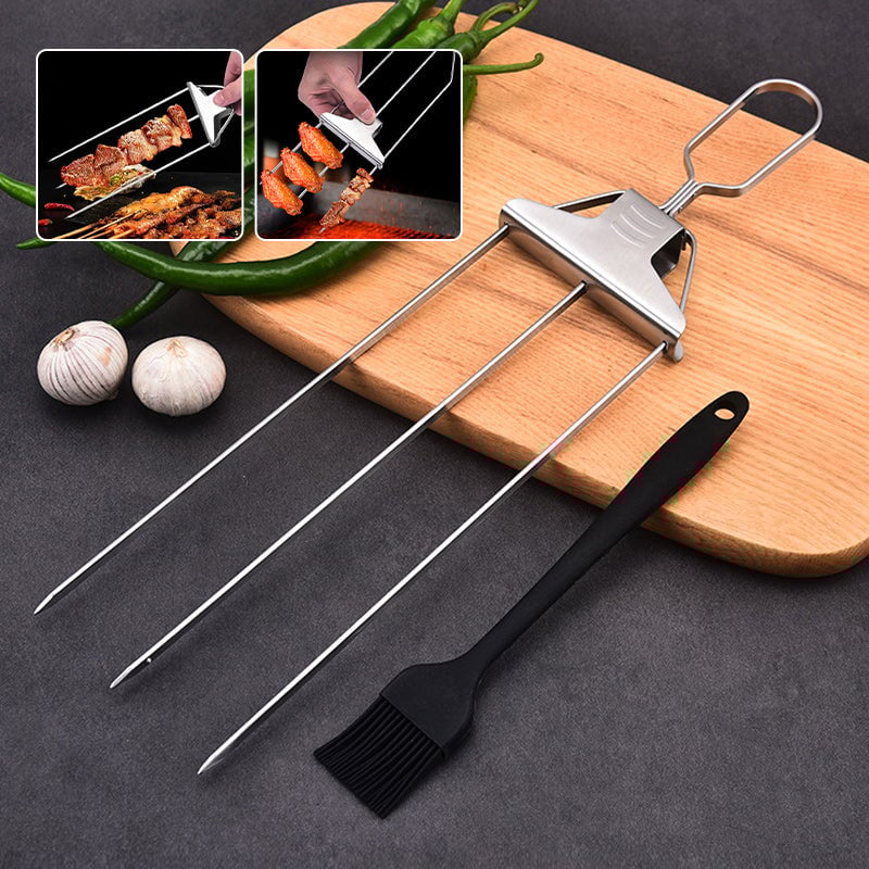 🔥LAST DAY-49% OFF🔥Three-Way Grill Skewers🥂