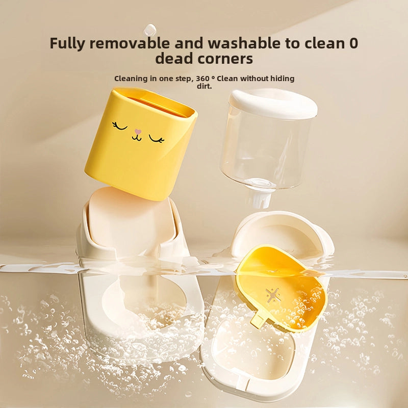 Pet Automatic Drinking Water Feeder Cute Cat Large Capacity Water Dispenser Cat Basin Cat Bowl Pet Bowl Pet Food Utensils