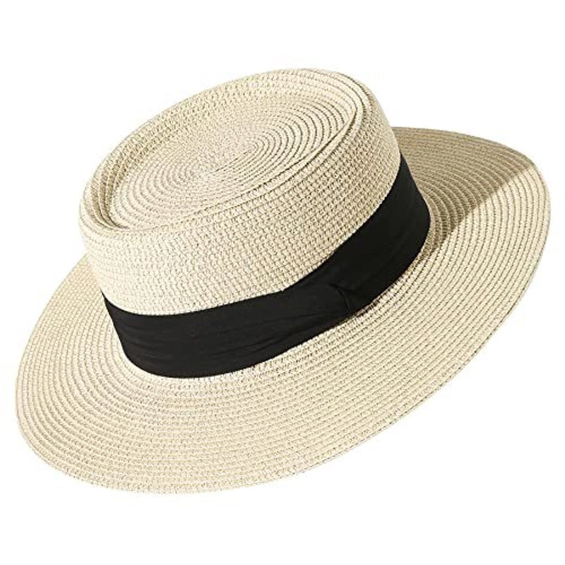 Women's Basic Hawaiian Vacation Solid Color Short Brim Sun Hat