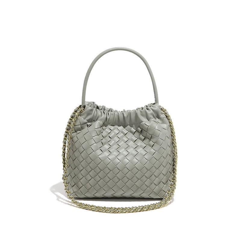 Women's Small Pu Leather Solid Color Streetwear Square Open Handbag
