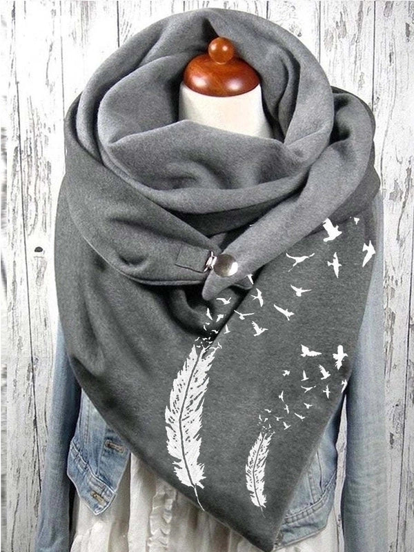 Women's Basic Streetwear Moon Butterfly Polyester Scarf