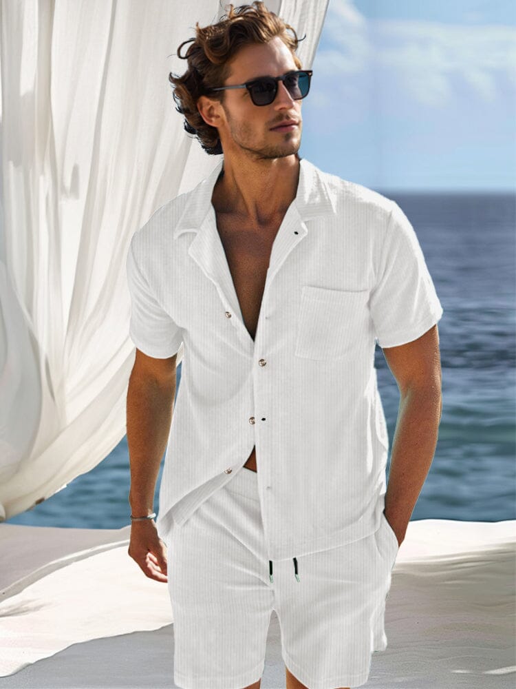 Casual Versatile Vacation Shirt Set