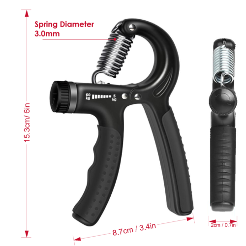 Imported R-Shape Adjustable Countable Hand Grip Strength Exercise Gripper Rs 899 | darvaza.pk