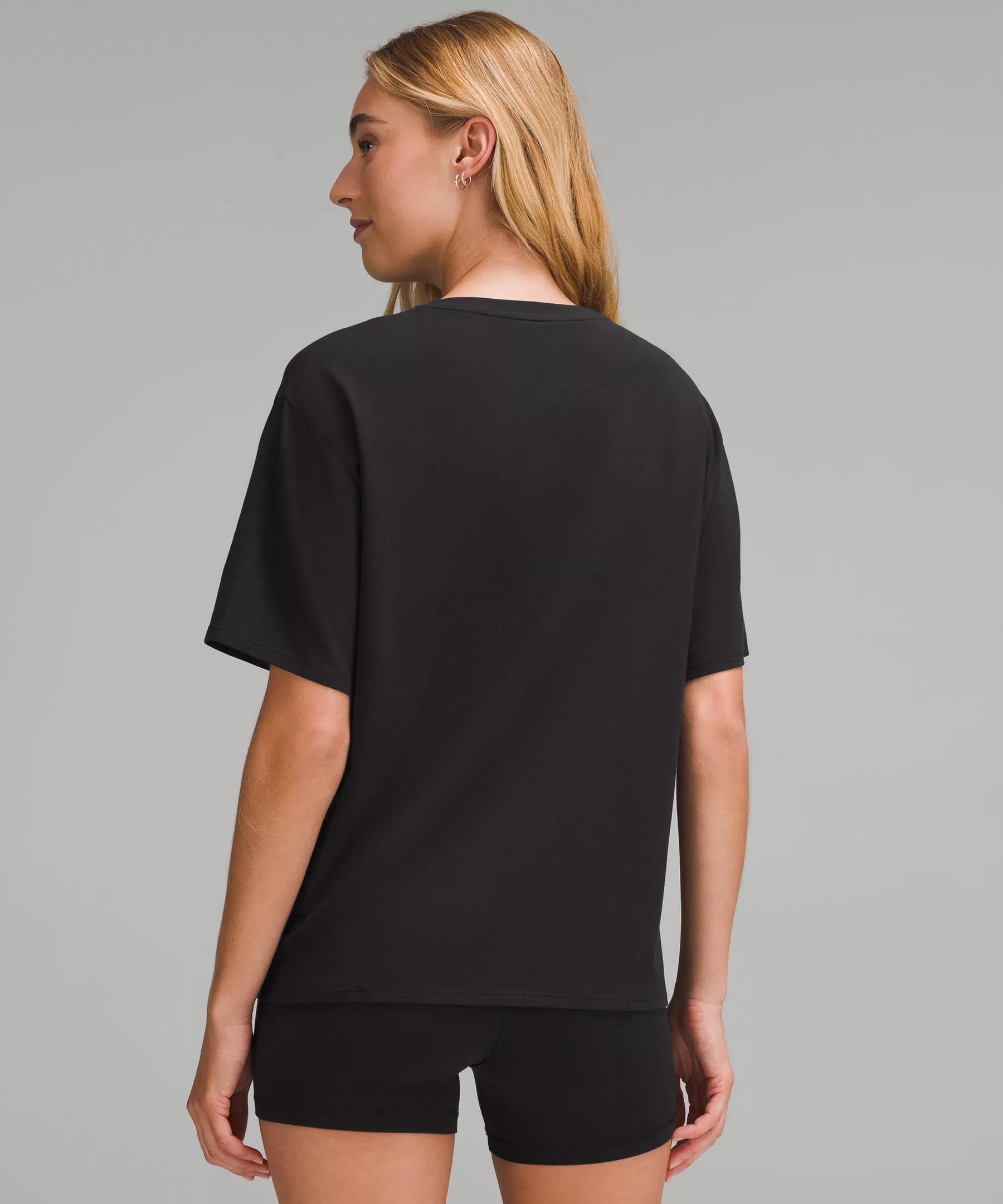 Twist-Front Oversized T-Shirt
