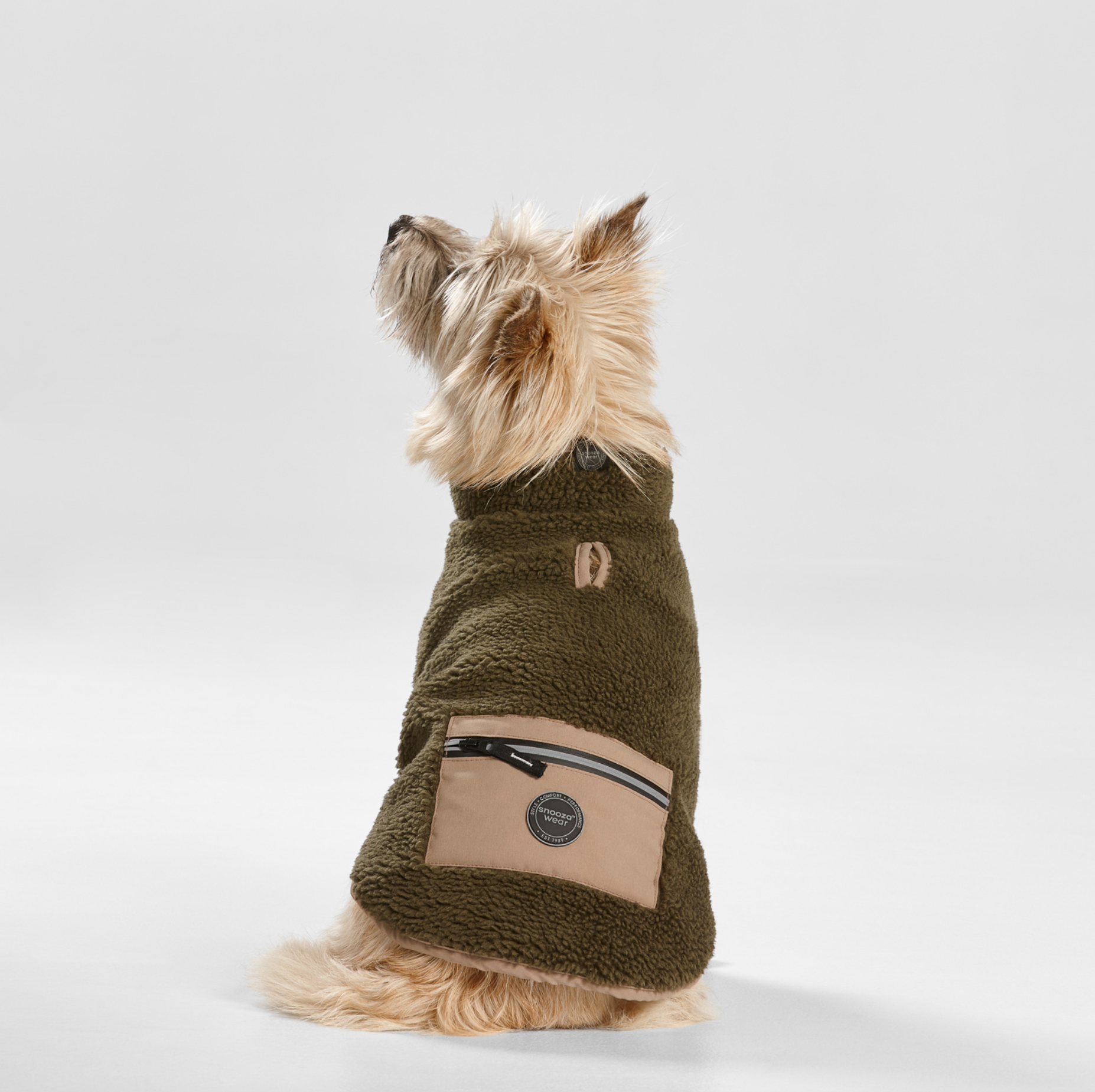 Khaki Teddy Pocket Coat