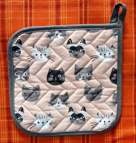 Cute Printed Heat Resistant Kitchen fabric Pot Holder