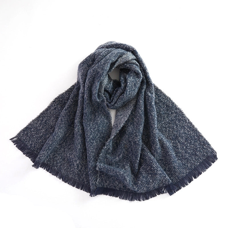 Women's Minimalist Classic Style Color Block Polyester Scarf