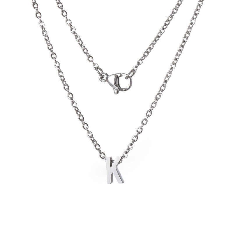 Titanium Steel Minimalist Plating Letter None Necklace