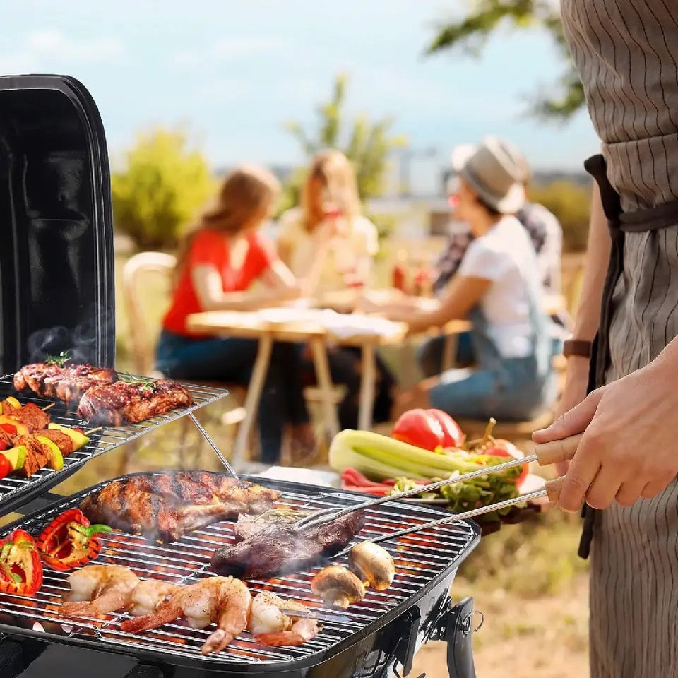 FOLDABLE TABLE TOP BARBEQUE GRILL