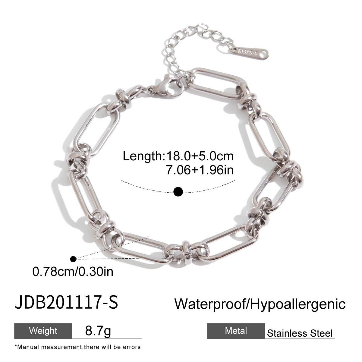 Stainless Steel Cuban Bracelet Jewelry Titanium Steel Female Niche
