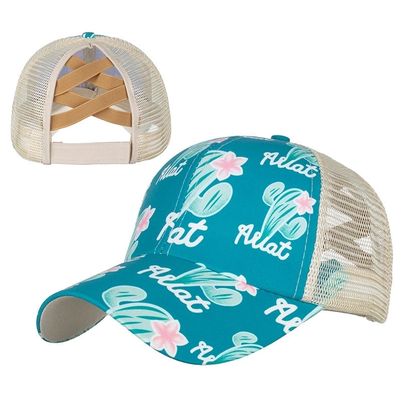 Women's Commute Color Block Patchwork Flat Eaves Baseball Cap