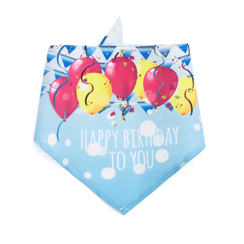 Casual Polyester Birthday Letter Pet Saliva Towel