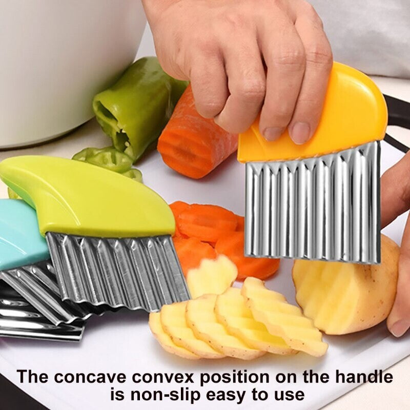 Stainless Steel Vegetables Crinkle Cutter