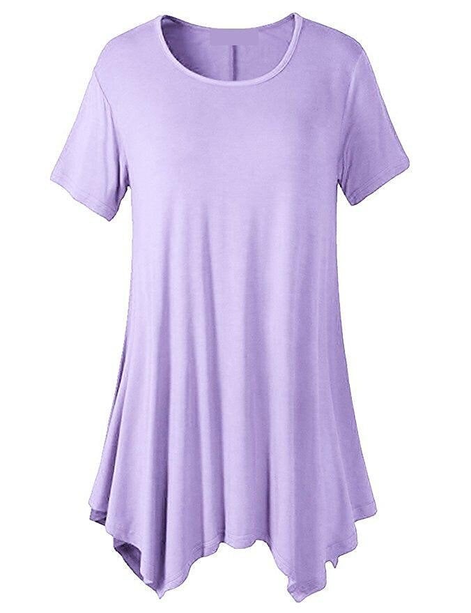 🔥Women's Summer Mid-length Short-sleeved T-shirt Loose Round Neck