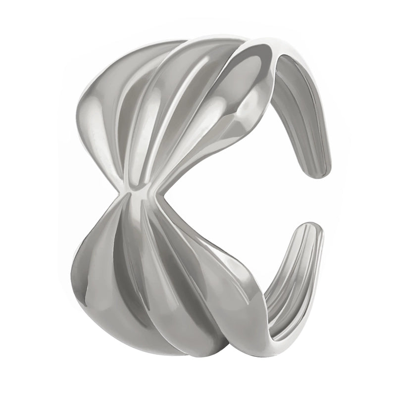Minimalist Solid Color Titanium Steel No Inlay 18K Gold Plated Plating Rings