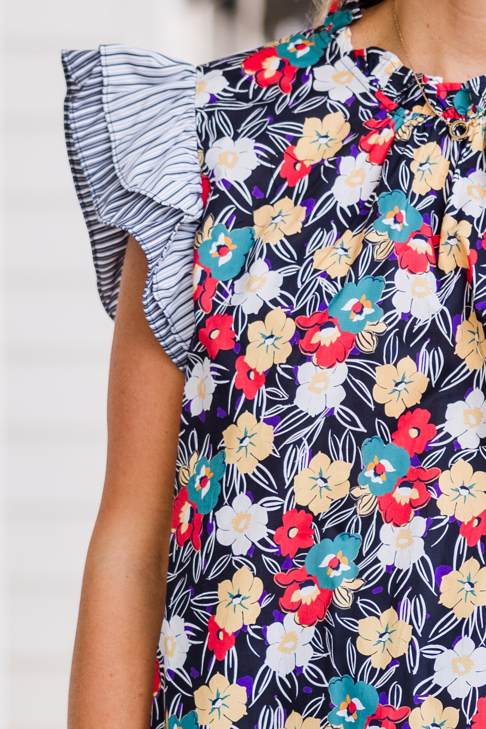 Bleeding Hearts Top. Black