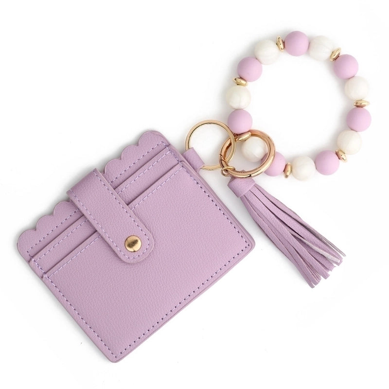 Women's Solid Color Pu Leather Open Card Holders