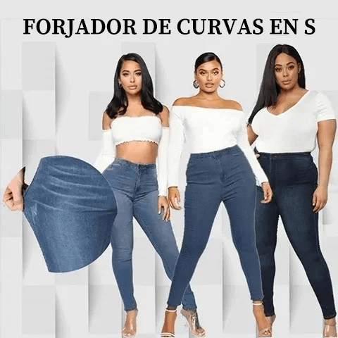 🔥Último Día 49% OFF👖-Leggings Vaqueros De Talla Grande, Elásticos, Ajustados Y Sin Cordones, Push-Up