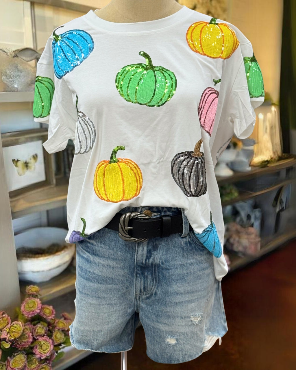 Sparkly Pumpkin Party Tee