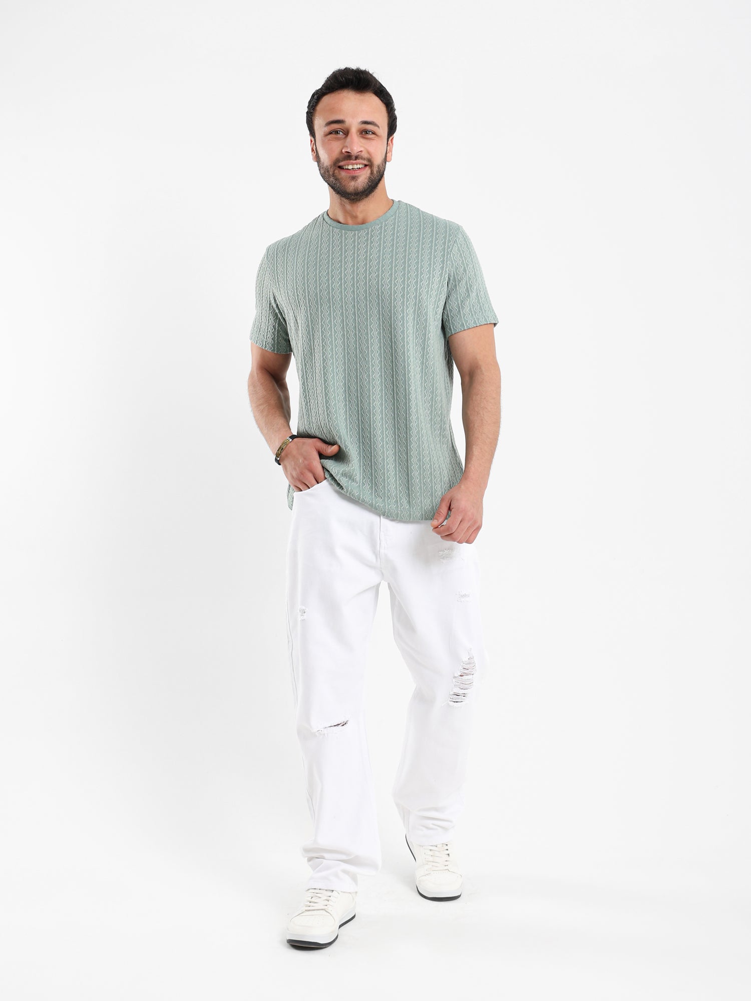 Textured T Shirt