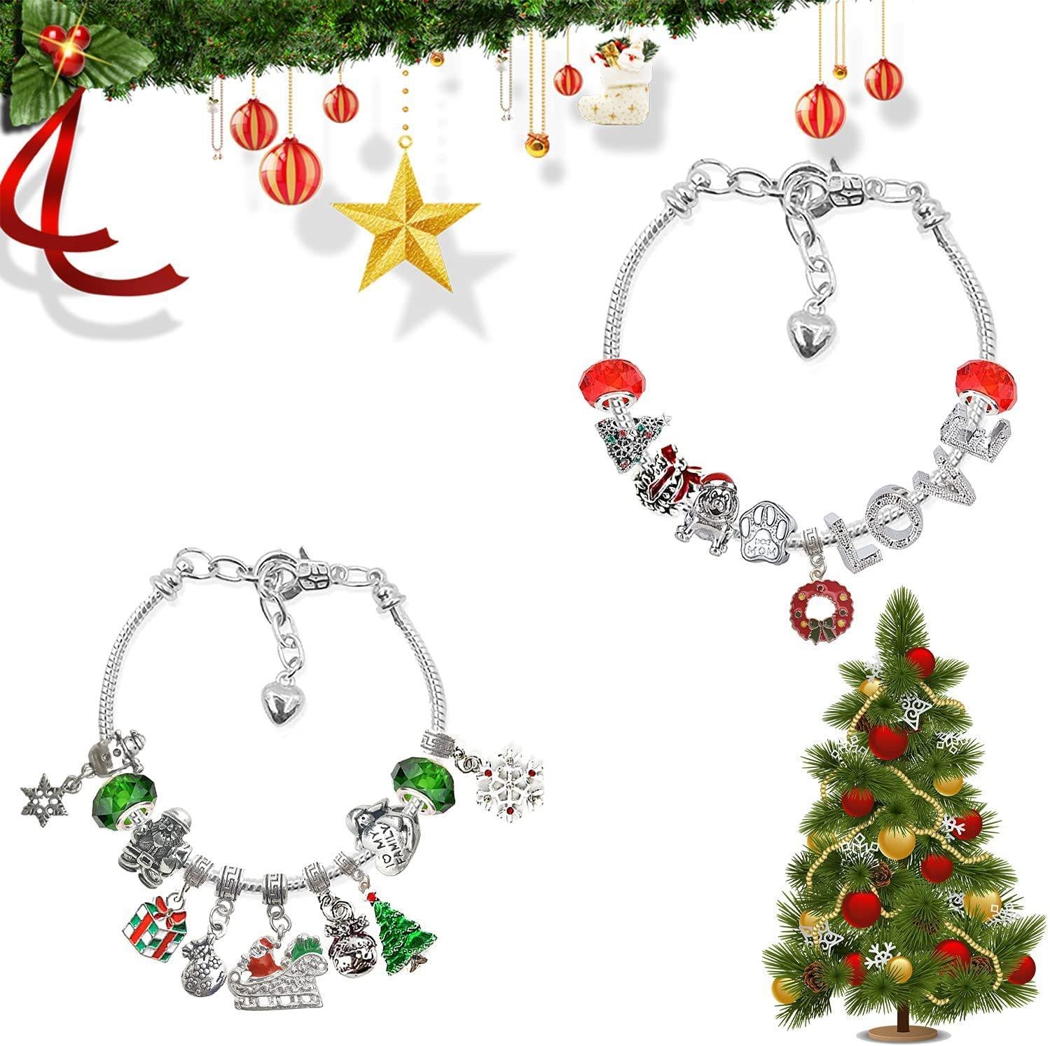 (🎁Early Christmas Sale- 48% OFF🎁) 24 Days Countdown Calendar DIY Christmas Advent Calendar Bracelets Set - Buy 2 Get EXTRA  10％  OFF  & FREE SHIPPING