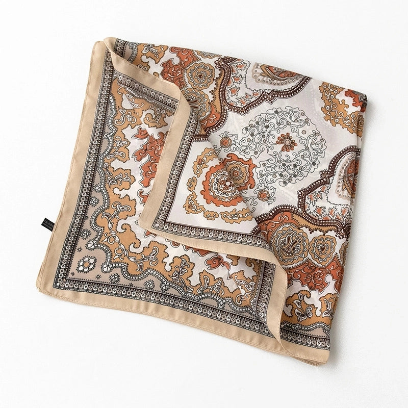 Women's Sweet Flower Polyester Printing Bandanas
