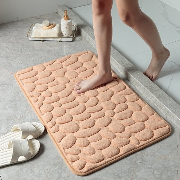 💥Cobblestone Embossed Bathroom Bath Mat