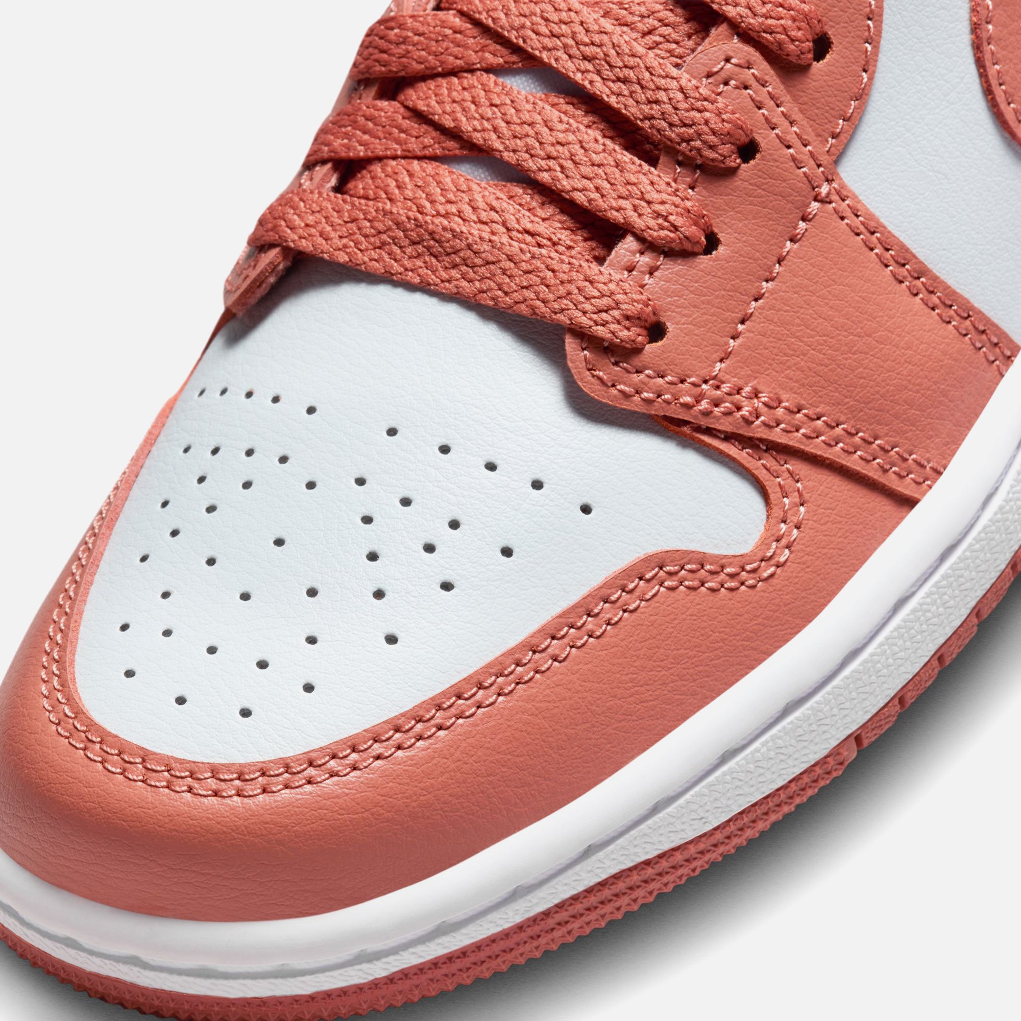Jordan WMNS Air Jordan 1 Low - Pure Platinum / Sky J Orange / White