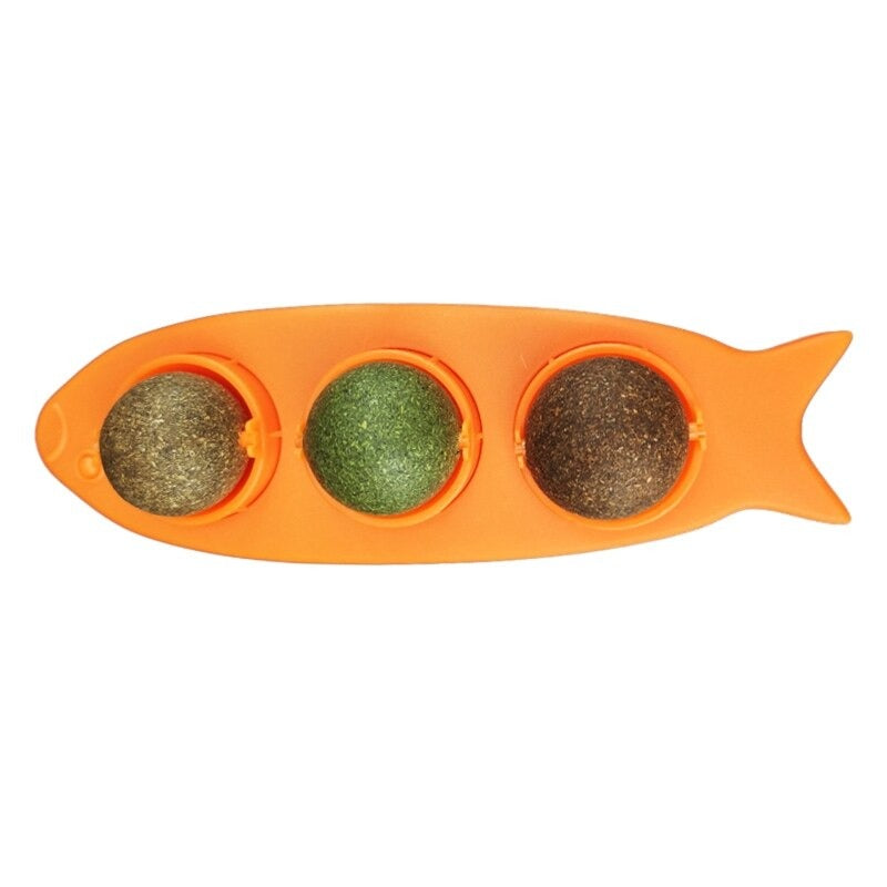 3 Pcs Catnip Ball Set